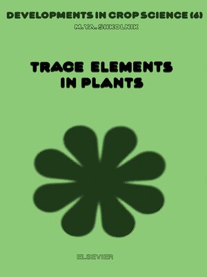 cover image of Trace Elements in Plants